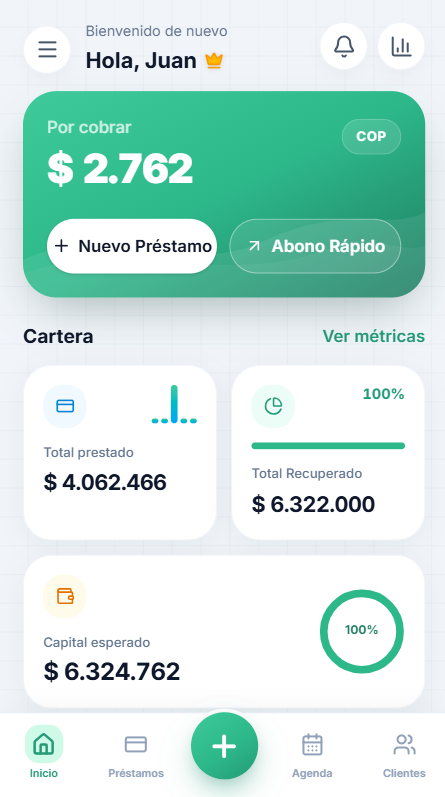 MatuCash — Fintech y caja Captura de MatuCash, software fintech de MatuByte para caja y recaudos